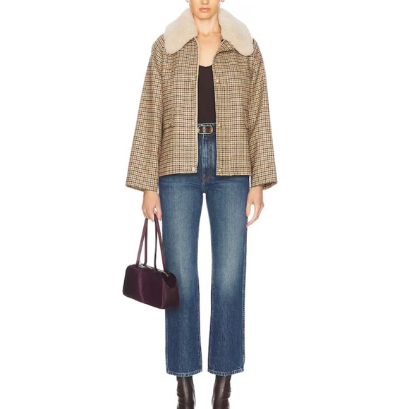 Nili Lotan Checkered Jacket with Cream Collar - Picture 5 of 5